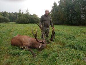Tegoroczne rykowisko i piękny byk pozyskany przez kolegę Zbyszka Kiśla